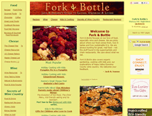Tablet Screenshot of forkandbottle.com